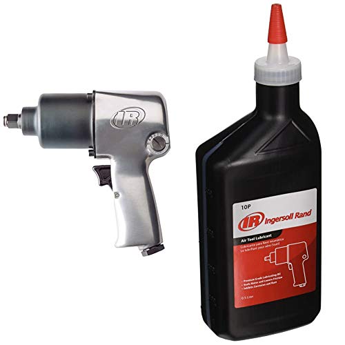 Ingersoll Rand 231C 1/2-Inch Drive Air Impact Wrench & 10P Edge Series Premium Grade Air Tool Oil, 0.5 Litre