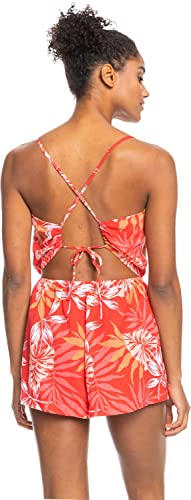 Roxy On Way Love Romper Hibiscus Seaside Tropics Md #TOP17