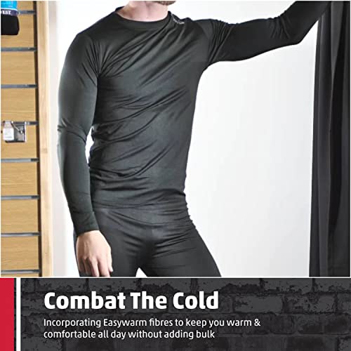 TuffStuff - Basewear Mens Long Sleeve Black Thermal T-Shirt, Large - Lightweight Easywarm Base Layer, 4-Way Stretch, Breathable, Moisture Wicking & Quick Drying - Ideal for Cold Weather & Layering - Image 5