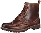Gepolsterte Lederdecksohle Clarks Montacute Lord, Herren Kalt gefüttert Classics Kurzschaft Stiefel & Stiefeletten, Braun (Dark Tan Lea), 42 EU (8 UK)