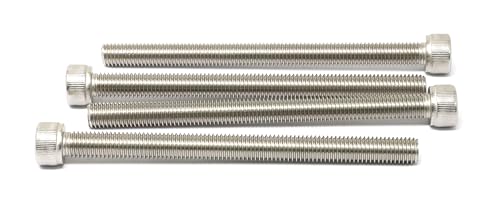 Image of iexcell 4 Pcs M10 x 130mm Thread Pitch 1.5 mm Stainless Steel 304 Hex Socket Head Cap Screws Bolts Kit