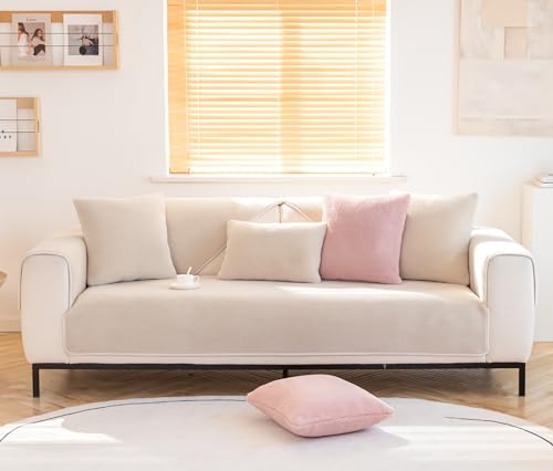 IMSGVIFO Samt Sofabezug 1 2 3 4 Sitzer, L Form Sofaüberwurfe, Ecksofa Sofa überzug Pets Dog Couch überzug Anti-rutsch Sofaschutz, Ultra Weicher Sofaschoner