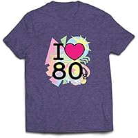 lepni.me Camisetas Hombre Me encantan los 80, Ropa de la Banda
