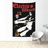 SANWDAI Tapestry Electric Rock Wizard Poster Background Wall Hanging Tapestry Decorative Bedroom Living Room Dorm Room Party 40 * 60inch
