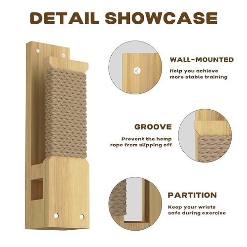 MR Wall Mount Makiwara 18”x4.5”, Traditional Makiwara Board Strike Pad, Professional Makiwara Punching Board, Clapper Mount Punching Pad by MR - Image 3