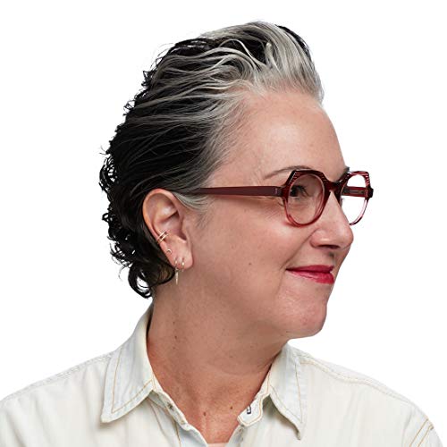Image of eyebobs Heda Letus Unisex Premium Reading Glasses for Men and Women | Round Eye Glasses