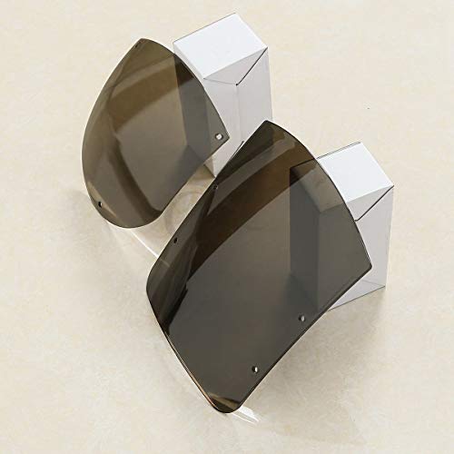 Image of TCMT ABS Windshield Quarter Fairing Kit Fits For Sportster XL 88-16 Dyna 95-05 FXR 86-94 (Smoke)