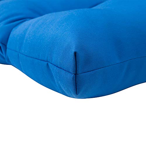 Image of QILLOWAY Outdoor Bench Cushion - 51x18x4 Inch Waterproof Patio Bench Cushion, Durable Bench Cushions for Outdoor Furniture, Replacement Outdoor Bench Cushions for Garden, Deck,Marine Blue