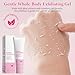 2PCS Exfoliating Gel for Dark Spots,Purifying Exfoliating Gel for Body Face Facial，Gentle Exfoliator Cleanser for Deep Cleansing & Moisturizing Skin,For All Skin Types
