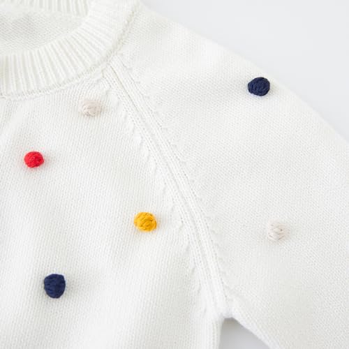 Baby Toddler Boys Girls Cardigan Sweater Long Sleeve Knit Embroidery Flowers Jacket Outwear Button Tops3