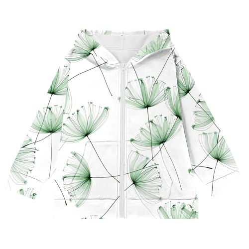 Girls Floral Print Oversized Full Zip Hoodie Kids Casual Long Sleeve Sweatshirts Cute Jackets with Pockets for 4-12 Years4