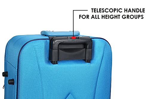 Image of Trumpkin Polyester 21.65 inches Soft Suitcase (Luggage Outside Blue)