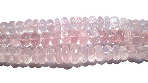 Quartz rose naturel AAA perles facettées de haute qualité pour la création de bijoux chics - 3