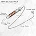 Amazing Gemstone Healing Metal Pendulums for Divination, Copper 3 Piece Ring Cone Steel Copper Pendulum High Energy Pendulo de Bronce Pendulos de Mesa MP68