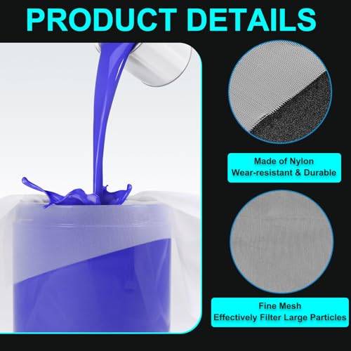 QUARKZMAN 80 Mesh Nylon Netzgewebe Filtertuch Gewebtes Netzbuch Filterstoff (78x 39) Für Farbe Hausbrauen Weiß