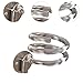 Kokiya Hair Dryer Holder Bracket Wall Mount Space Saving Stainless Steel Shelf Blow Dryer Rack Stand for Dormitories Salon Apartment, Gray