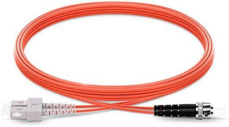 SC to ST Duplex PVC Multimode Fiber Optic Patch Cable (1m 62.5/125mm)