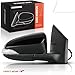A-Premium Passenger Side Power Door Mirror - Compatible with Toyota Corolla 2014 2015 2016 2017 2018 2019 - Heated Manual Folding Black Outside Rear View Mirror with Turn Signal - Replace# 8791002G10