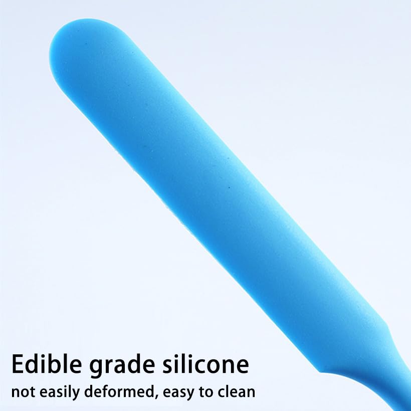 Image of 6Pcs silicone wax applicator Non-stick Waxing Applicator Hair Removal Sticks Applicator Spatula Reusable Hard Wax Scraper for Home Salon Body Use (Blue)