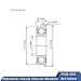 Flanged Bearings F606-2RS Flanged Ball Bearing 6x17x6mm Deep Groove Ball Bearing ABEC-1 Miniature Flanged F606RS Bearings RF-1760DD Industrial Products