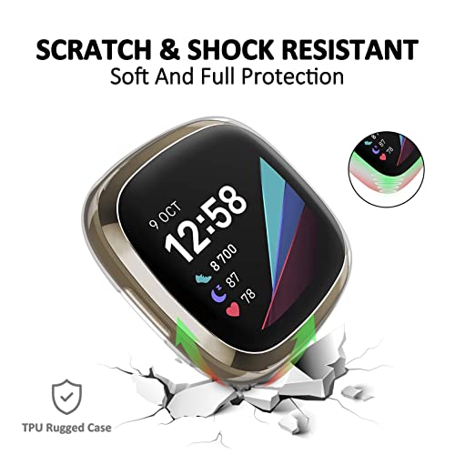 TPU Material Screen Protector Compatible with Fitbit Versa 4 Smartwatch - Image 2