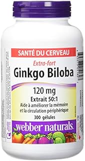 Webber natural Ginkgo biloba 120 mg ( 300 Softgels), 300 Count