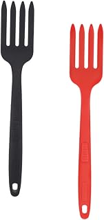 COLLBATH 2 Piezas Tenedor de Cocina de Silicona Reutilizable Comida Utensilio Práctico Limpiar Uso Diario Cocina