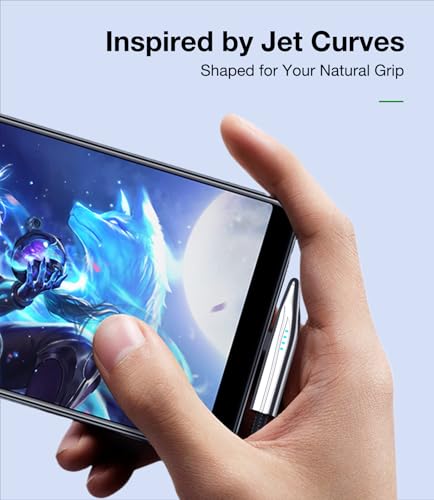 240W USB C Cable, Right Angle USB C to USB C Fast Charging Cable with Unique Aircraft Shape, Round Nylon Braided Type C Cable, C to C Charging Cords for iPhone 16 15 Series/Samsung/Laptop, 6FT