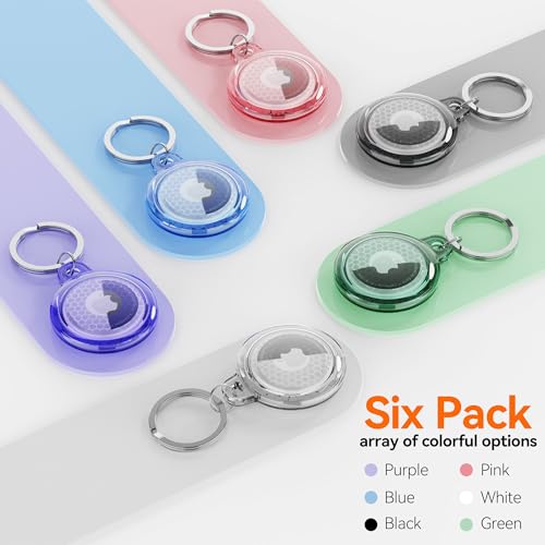 Soporte impermeable para Airtag con llavero protector para llaves y maletas 5