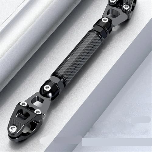 Support de guidon renforce et barre d'equilibre moto carbone reglable