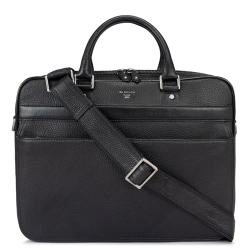 Image of Da Milano Leather Laptop Bag for Men & for Women - Fits Up To 15 inch Laptop (6166A)