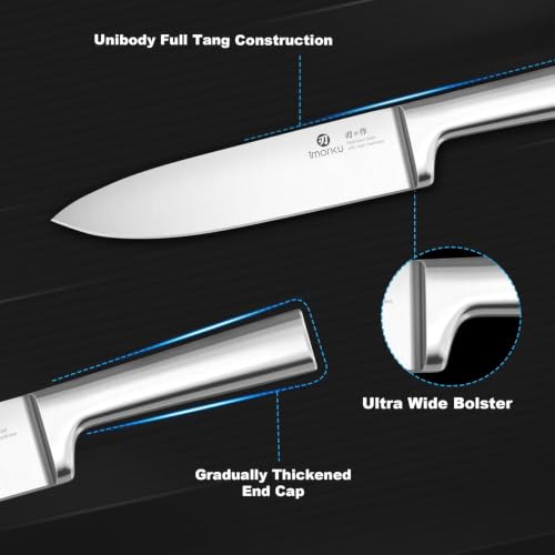 Image of imarku 15-Piece Knife Block Set Built-in Sharpener