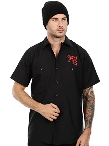 Lucky Brand Men's Miss Fire Pinup Work Shirt4