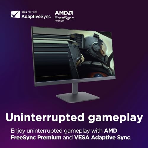 Image of Lenovo LOQ 24-10 | 23.8 inch (60.45cm) FHD (1920x1080) IPS 200Hz Gaming Monitor | 0.5ms, HDR10 Compliance, AMD FreeSync, 99% sRGB, 2xHDMI 2.1 TMDS, 1xDP 1.4| Tilt | Lunar Grey | 68F1GACBIN