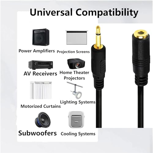 Cable Extensor Monoaural 3.5mm 1.8m Negro miniatura 2