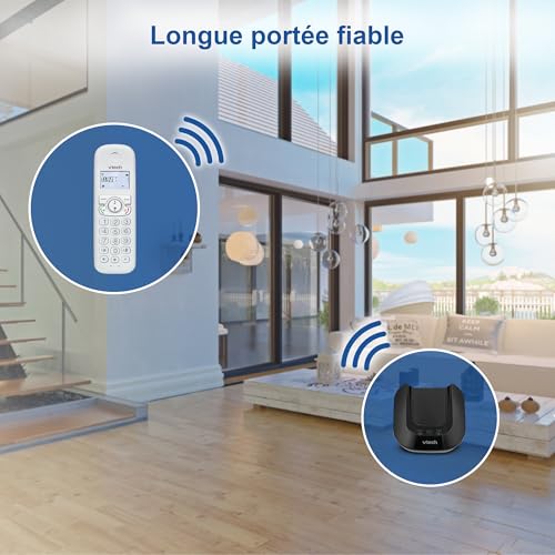 Téléphone sans fil blocage appel et répondeur VTech CS1502 trio DECT - 3