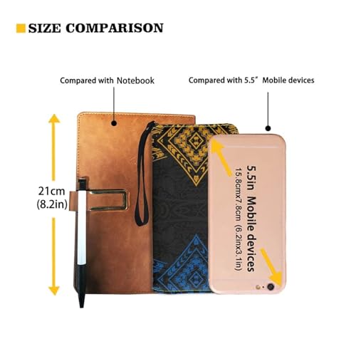 Bolso Tote grande capacidad tribal polinesio miniatura 5