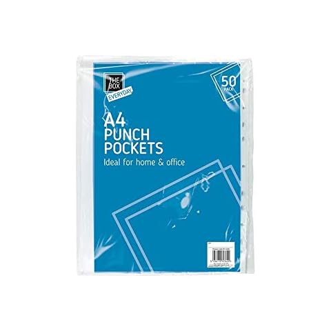 The box Everyday STA0362 A4 Punch Pockets | White | 50pcs Accessory Cover