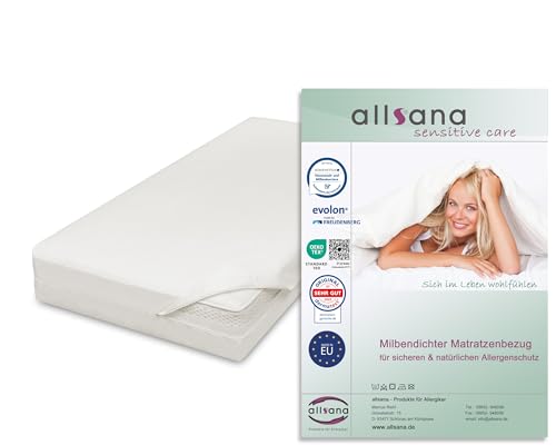 Allsana Allergiker Matratzenbezug 70x140x12 cm (Kinder) | Allergie Bettwäsche | Anti Milben Encasing | Milbenschutz für Hausstauballergiker | Zwischenbezug für die Matratze | Hohenstein Zertifiziert