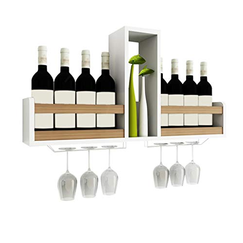 Soporte para botellas de vino para pared color madera