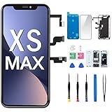 DGSCSMY iPhone Xs Max LCDスクリーン交換用イヤースピーカー 6.5インチディスプレイ デジタイザー 3Dタッチ 完全組み立て イヤーピース近接センサー付き 完全修復ツールキット A1921 A2101 A2102 A2103 A2104用