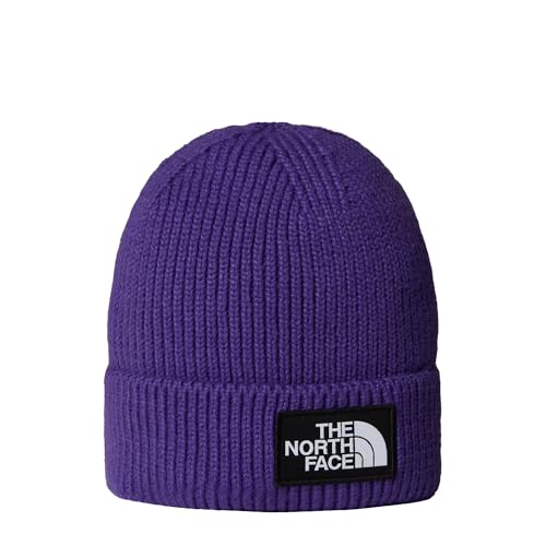 The North Face Unisex Logo Box Cuffed Beanie, Peak Purple, One Size