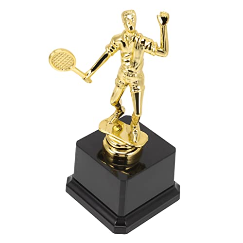 BESPORTBLE Decoração De Futebol Troféus De Futebol Troféus De Plástico Troféu De Badminton Pequeno T