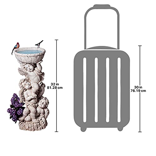 Design Toscano Ng27902 Three Cherubs With Urn Decorative Object, Ancient Ivory #TOP28