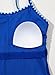 blibean Tween Girls Swimsuits Little Kids Summer One Piece Adjustable Hawaii Beach Bathing Suit Big Girl Fashion Solid Swimwear Traje De Baño para Niñas Size 8-9 Year Old Royal Blue