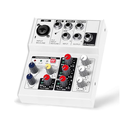 RXSKERTL USB Audio Interface Built-in Mixer & Vocal Effects