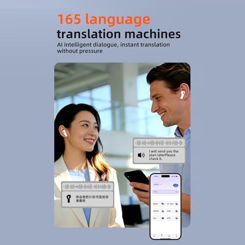 Écouteurs traducteurs temps réel à écran tactile LCD pour une traduction fluide et instantanée - 7