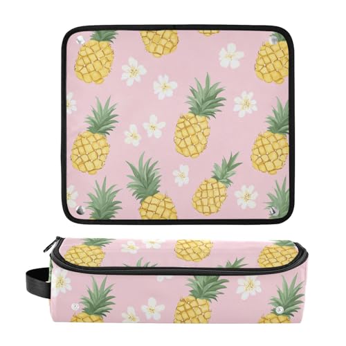 Bolsa de viaje rosa para plancha de pelo y accesorios miniatura 3