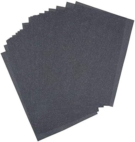 25 Sheets 9" x 13" Graphite Transfer Tracing Carbon Paper, for Drawings and Photos onto Wood, Paper, Canvas