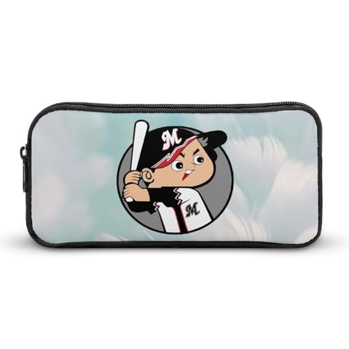 千葉ロッテマリーンズ文具ケース ペンケース 収納グッズ 筆箱 ペンバッグ 筆入れ 多機能 学用品収納 大容量軽量 伸縮性が良く、繰り返し使用可能 傷防止 防汚 掃除が簡単 いろいろな文房具を収納 オフィス小物 コスメバッグとして 男女兼用 携帯便利